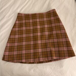 Aritzia Wilfred Plaid Mini Skirt